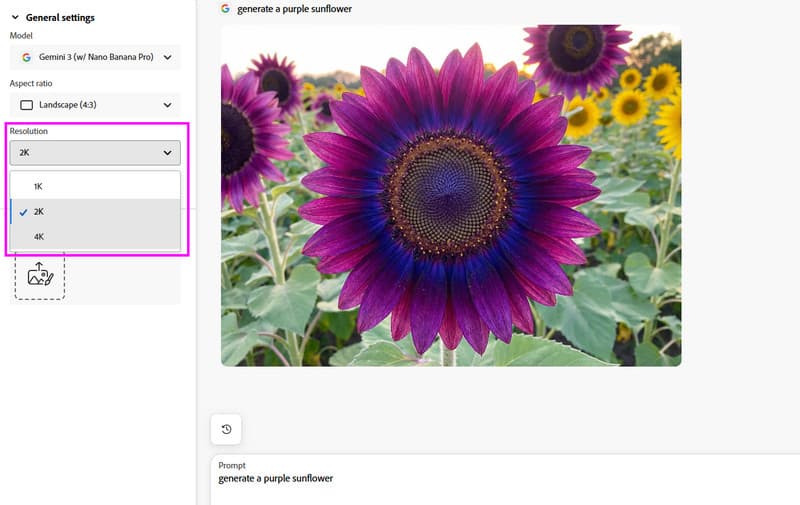 Upscale Image Adobe Firefly