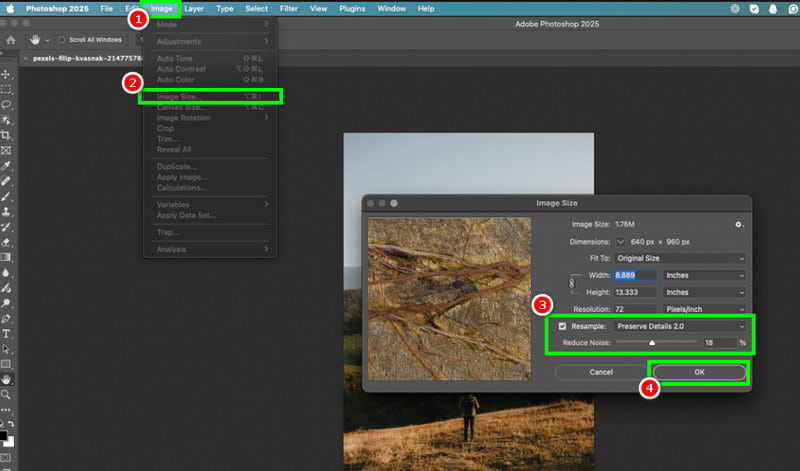 Upscale Image Adobe Photoshop