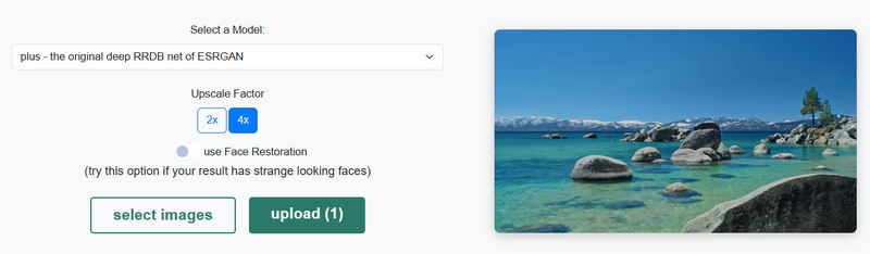 Sélectionner le facteur de mise à l'échelle Réseau de mise à l'échelle d'image