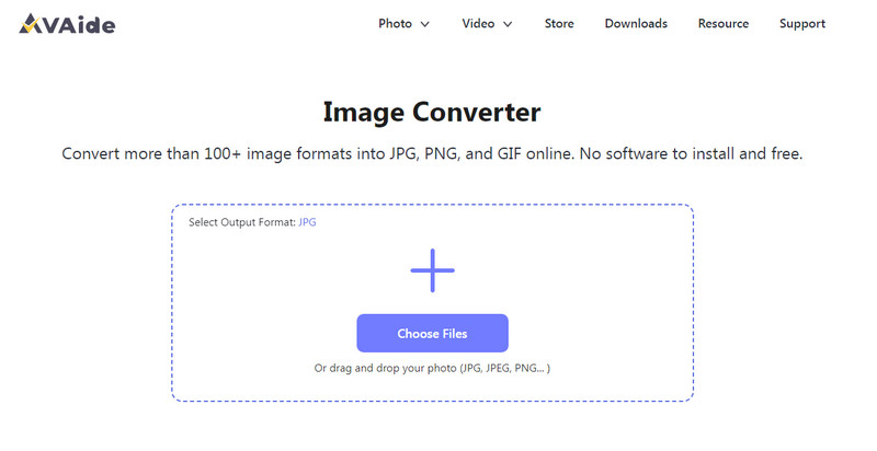 Fare clic sulla scheda Scegli file