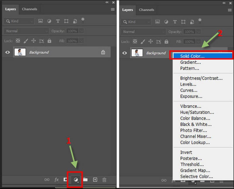 Solid Color Photoshop