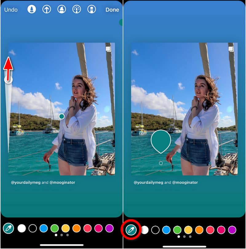 Drag And Pick Done Button