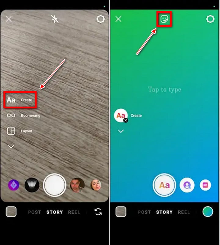 Gradient Create Buttons