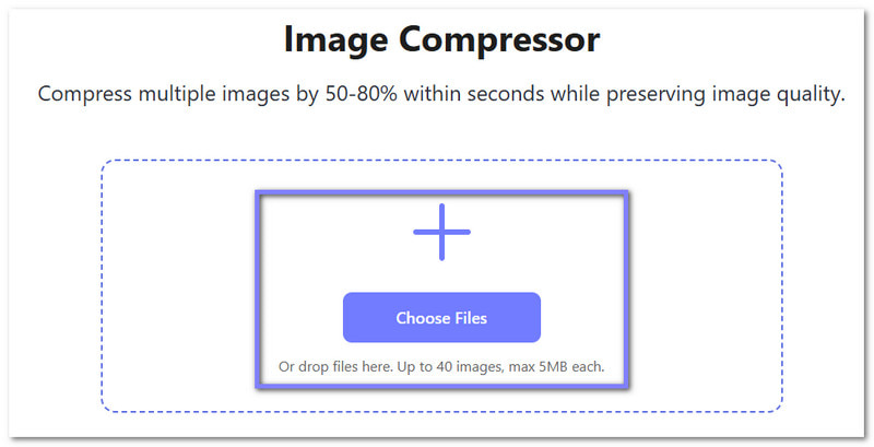 Tambah Imej Yang Anda Ingin Mampatkan