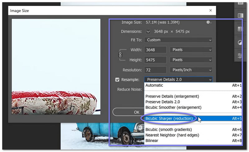 Kurangkan Saiz Imej Menggunakan Photoshop