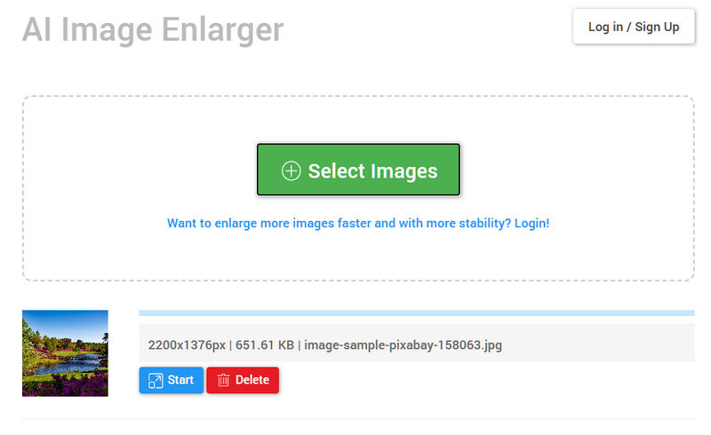 Bigjpg AI Image Enlarger