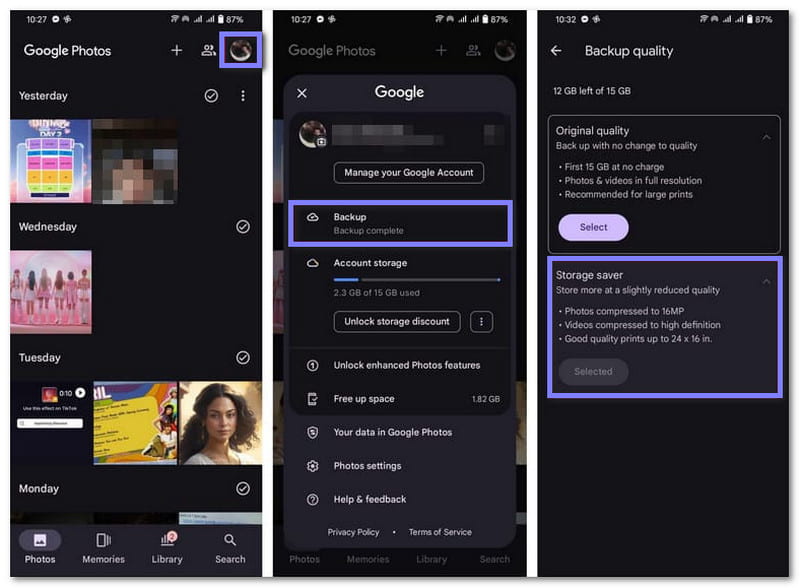 Mampatkan Foto Google Dalam Apl