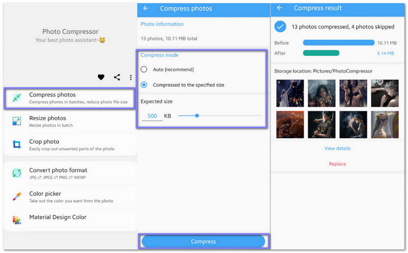 ضغط الصور الفوتوغرافية، ضغط صور JPG