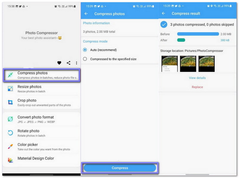 ضاغط ومغير حجم الصور (ضغط صور JPG)