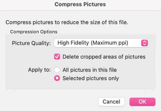 Compress Options In Word Mac