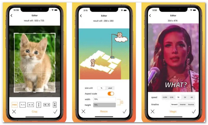 iOS용 빠른 GIF 편집기