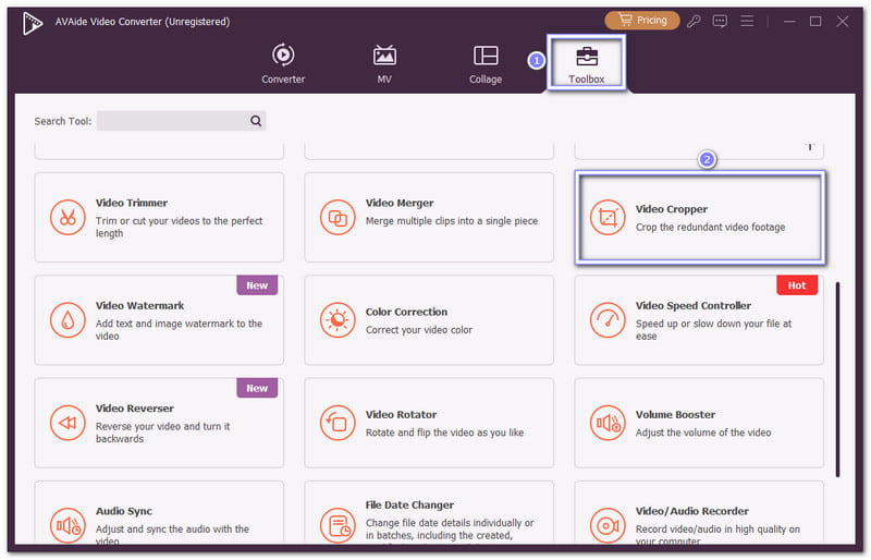 비디오 자르기 선택