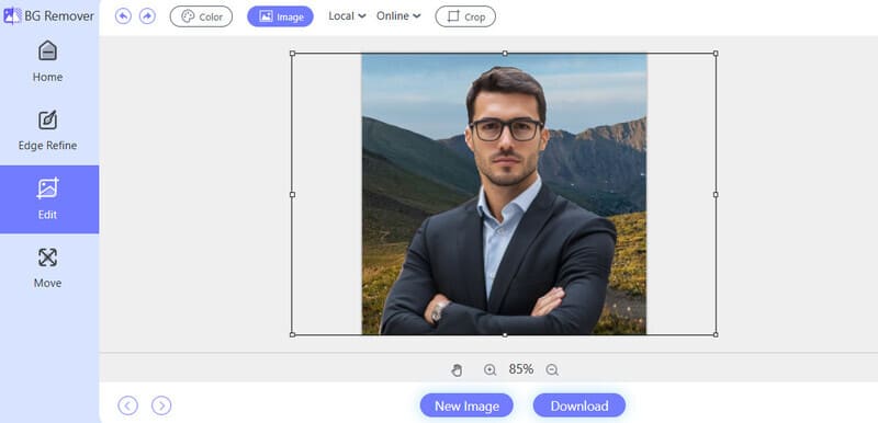 Dostupno uređivanje pozadine