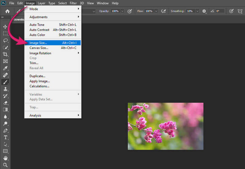 Photoshop képméret