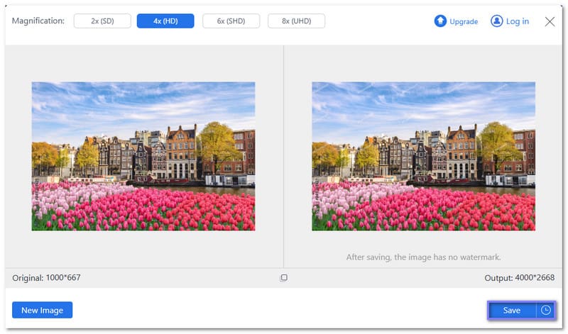 拡大画像を保存する
