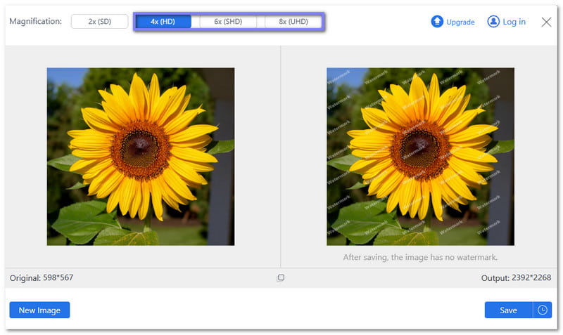Pilih Tingkat Pembesaran yang Lebih Tinggi