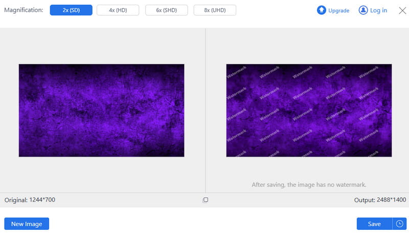 Maak gebruik van Image Upscaler