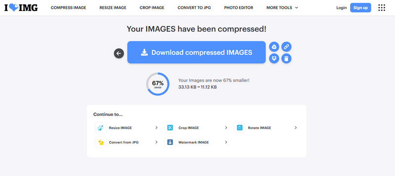 ضغط صورة JPEG Iloveimg