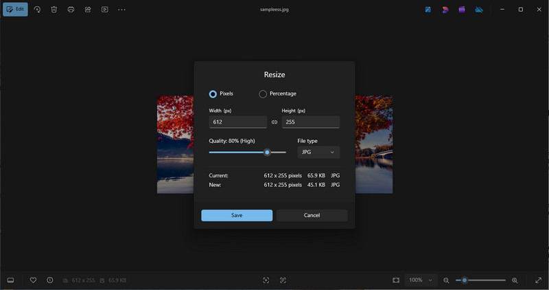 تطبيق الصور يضغط الصور