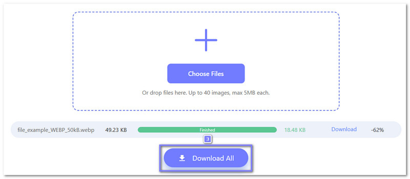 Tải xuống file Webp nén