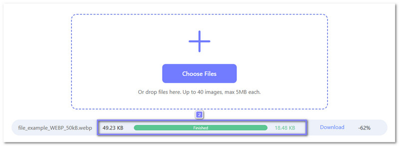 Bắt đầu nén Webp