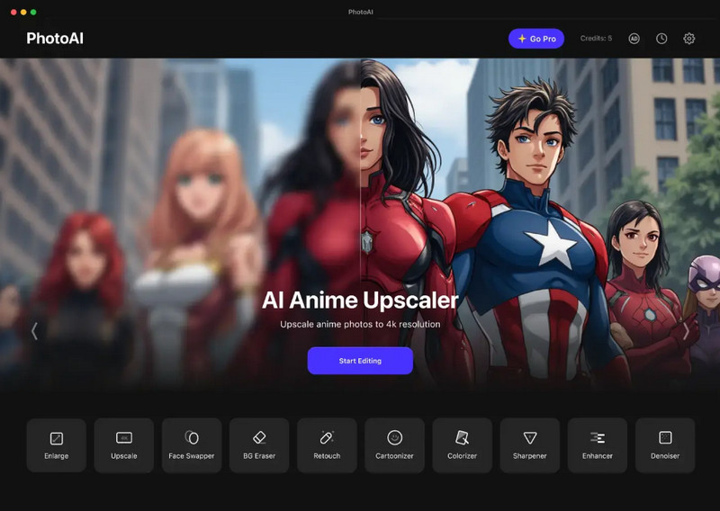 Giao diện người dùng phóng to hình ảnh