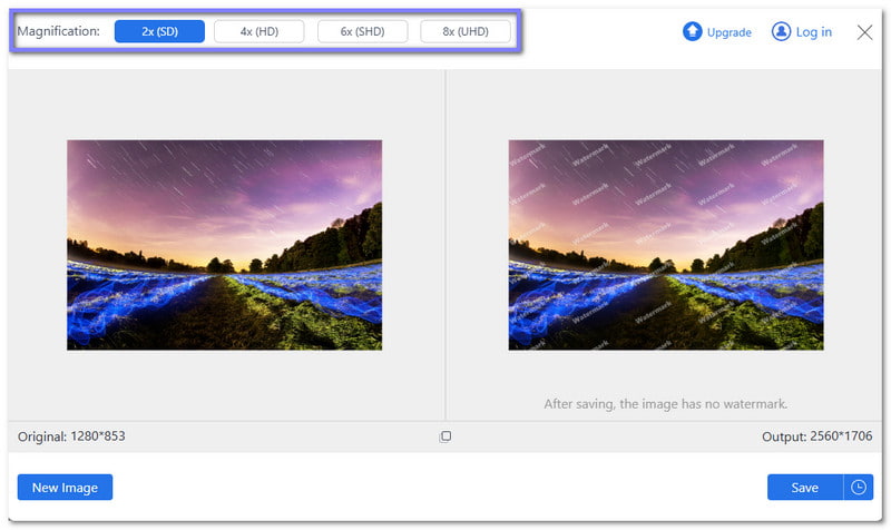 Επιλέξτε υψηλότερη ανάλυση