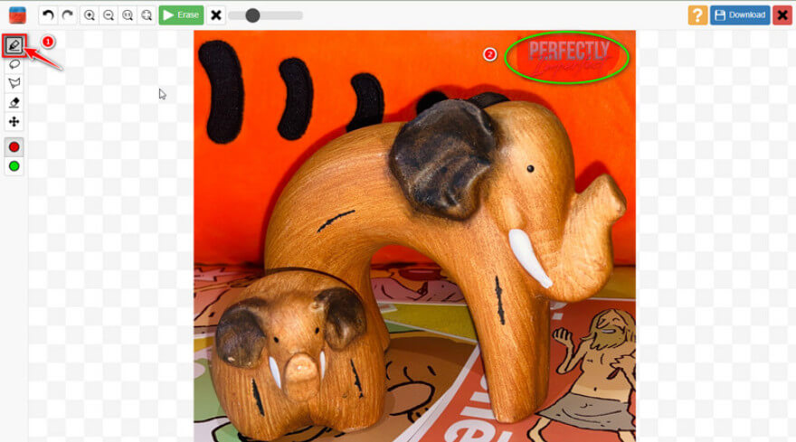 Interfaccia Inpaint