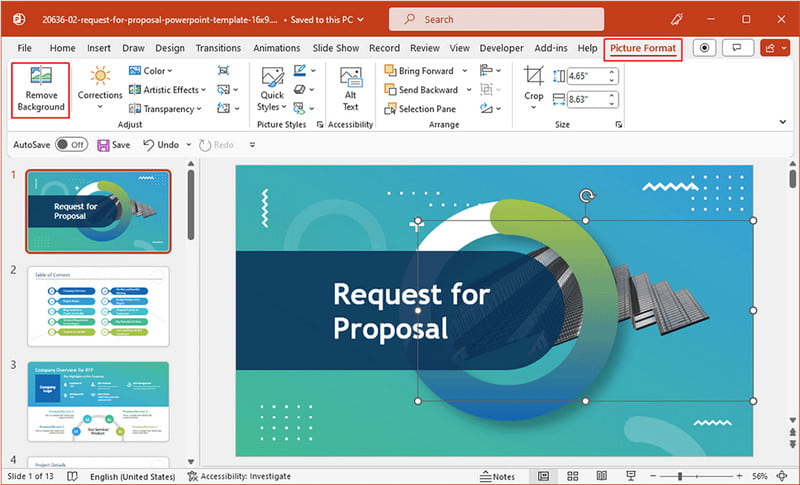 Supprimer le fond PPT
