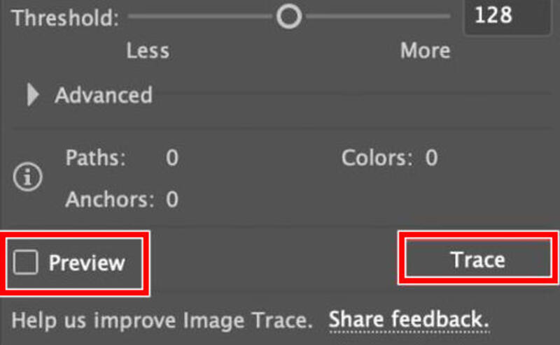 Illustrator Trace And Preview