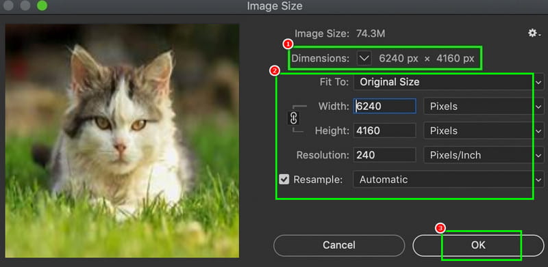 Método de dimensionamento de imagem no Photoshop