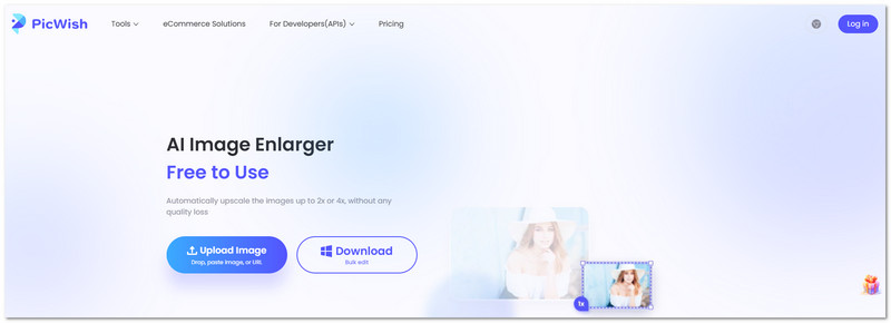 Picwish Top KI-Bildvergrößerer