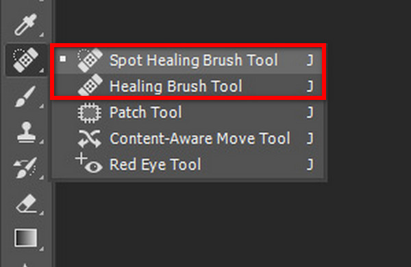 Outil Pinceau correcteur localisé