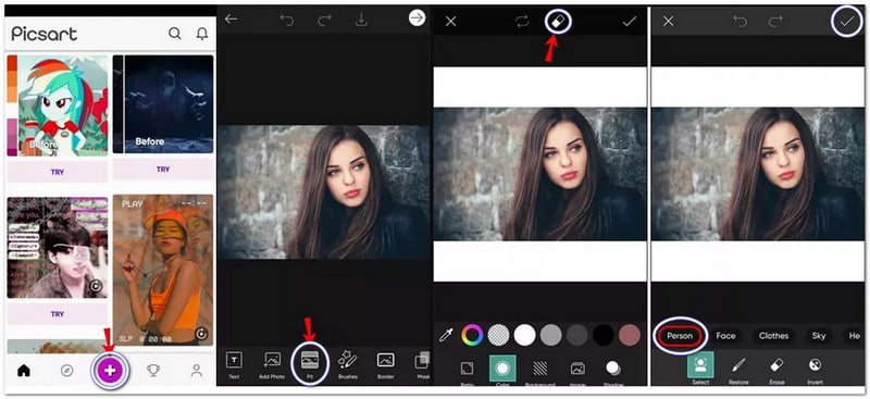 Použijte odstraňovač pozadí Picsart v systémech iOS a Android
