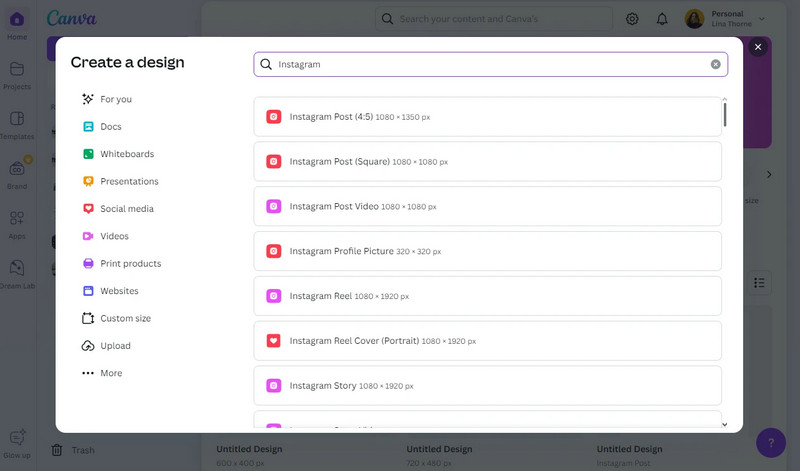Ein Design erstellen