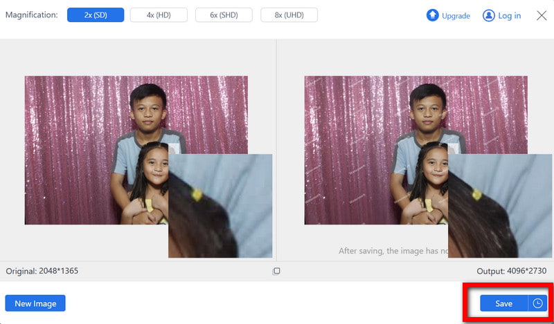 Schaltfläche „Speichern“.