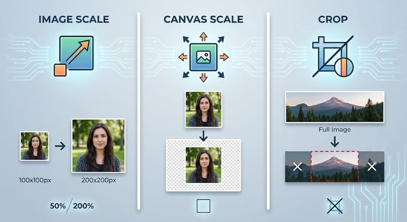 Choose From Image Scale Canvas Scale And Crop
