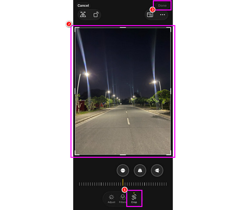 Redimensionar fotos de iPhone integrado