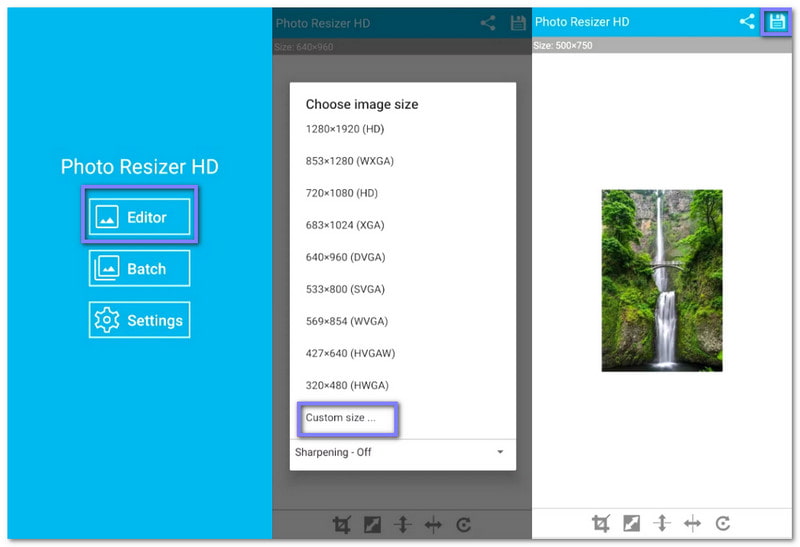 Foto-Resizer HD: Bildgröße auf Android ändern