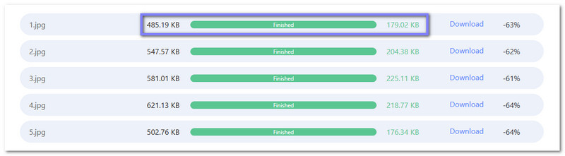 Uite cât de mult a fost redusă dimensiunea fișierului
