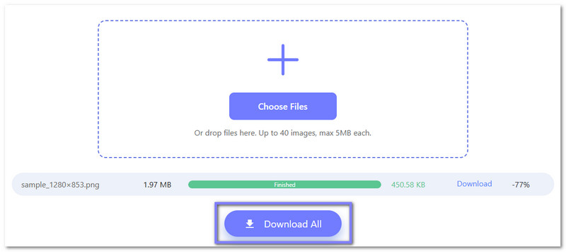 Guarde sus imágenes PNG redimensionadas