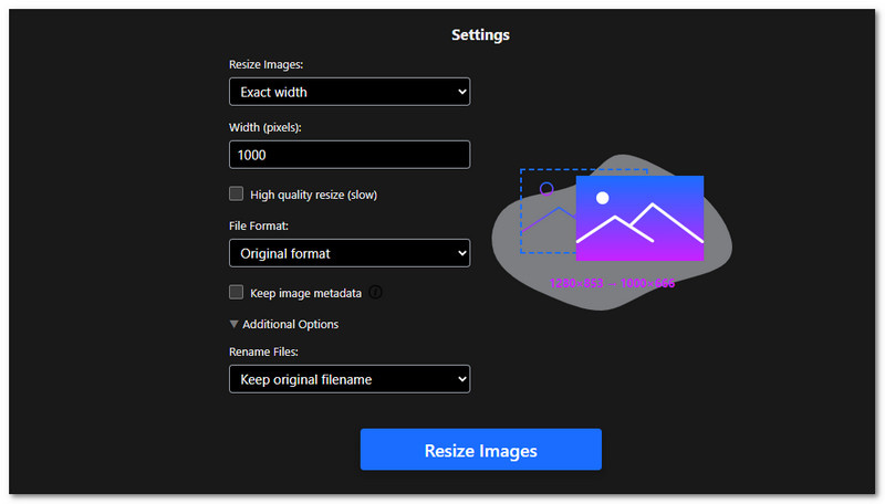 Resizer de PNG con marca de agua