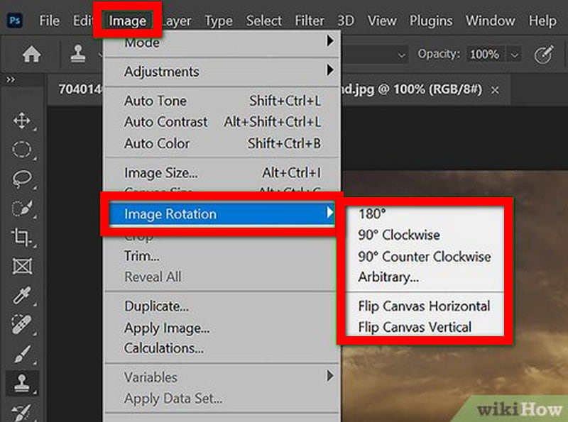 Photoshop Image Rotation