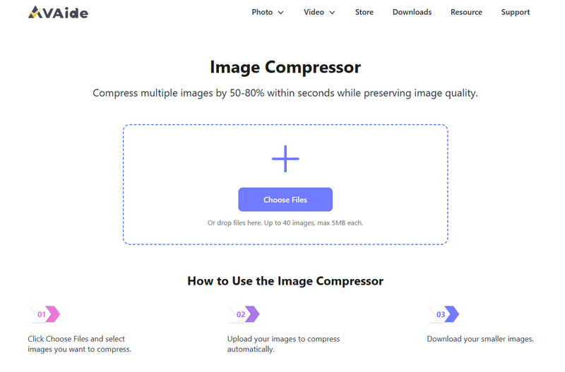 Avaide Image Compressor UI