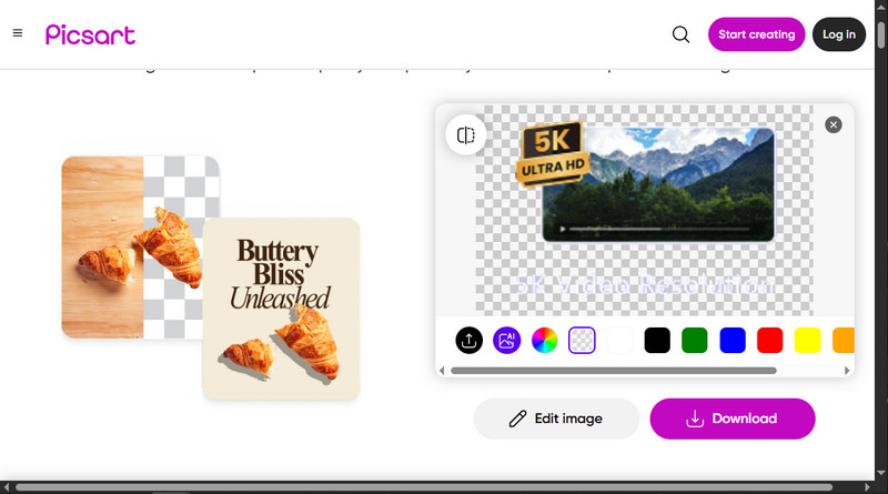 Antarmuka Picsart