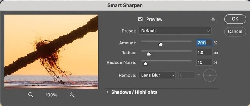 Smart Sharpen Photoshop