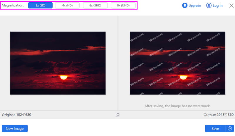 Phần phóng to Hình ảnh có thể được thu nhỏ