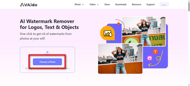 Wasserzeichen Foto auswählen