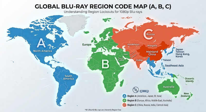 Region Code Map