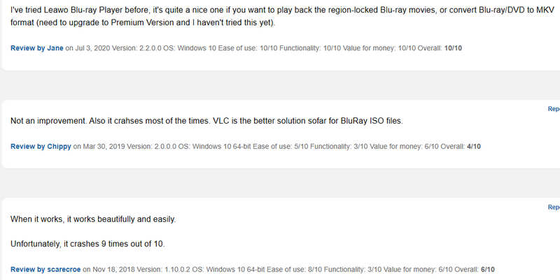Análise do usuário sobre o reprodutor de Blu-ray Leawo
